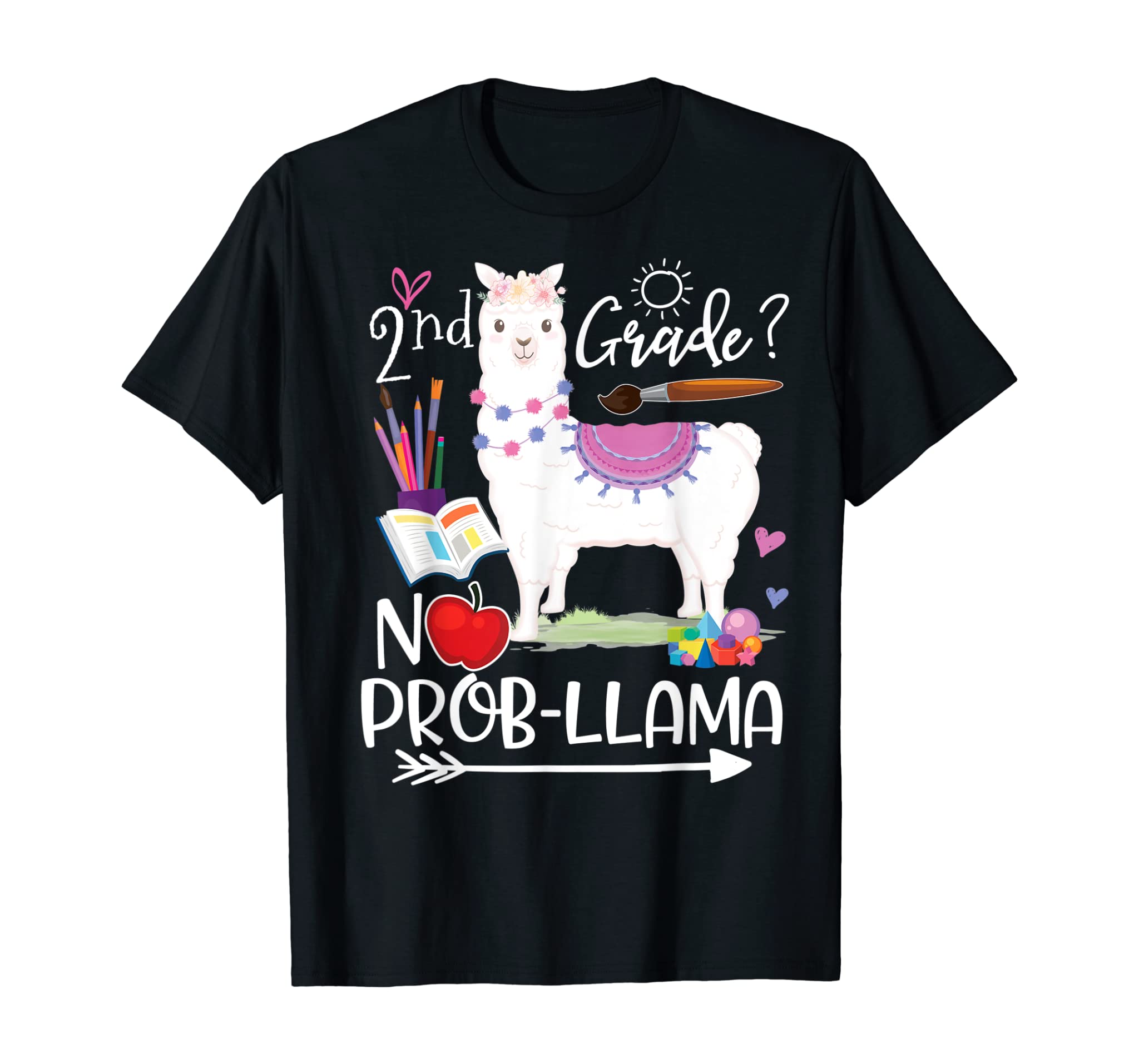 2nd Grade No Prob Llama First Day Of School Teacher Student T-Shirt