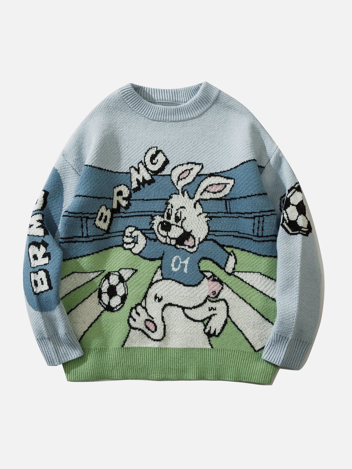 Talishko™ – Bunny Football Pattern Sweater