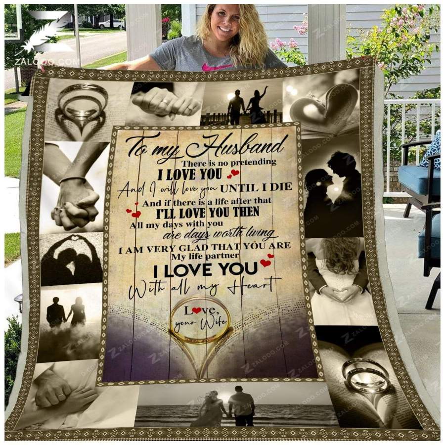 Zalooo – Blanket – To my husband – My life partner