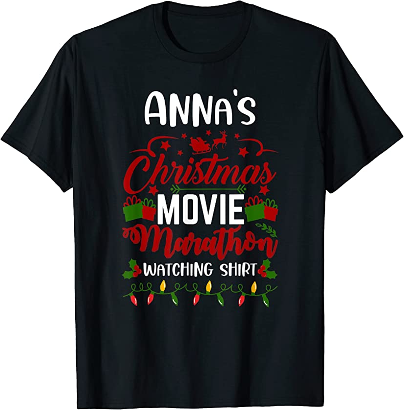 This Is My Christmas Movie Watching Funny Anna T-Shirt