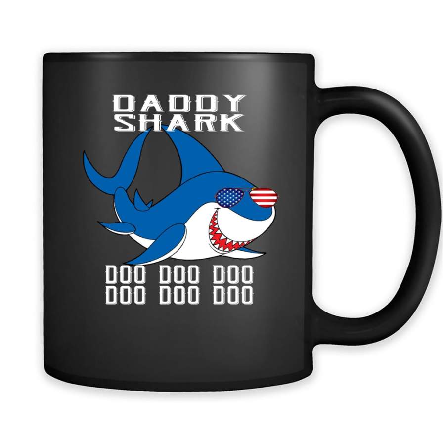 Daddy Shark Doo Doo Doo 3 – Full-Wrap Coffee Black Mug