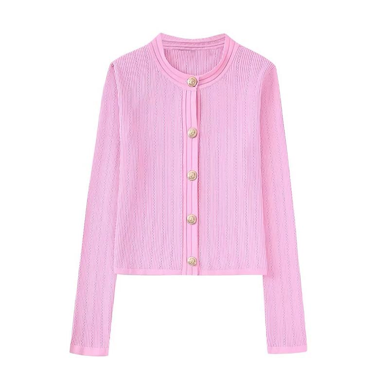 Women Chic Pink Single Breasted Knitted Cardigan Sweater Skirt Sets High Waist Office Wear Skirt Suits 2022 Autumn 2 Piece Set alx