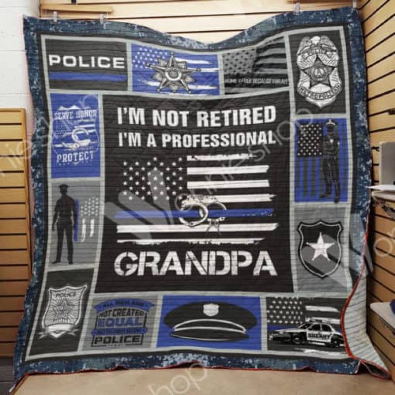 Police Grandpa Blanket JN1003 81O42