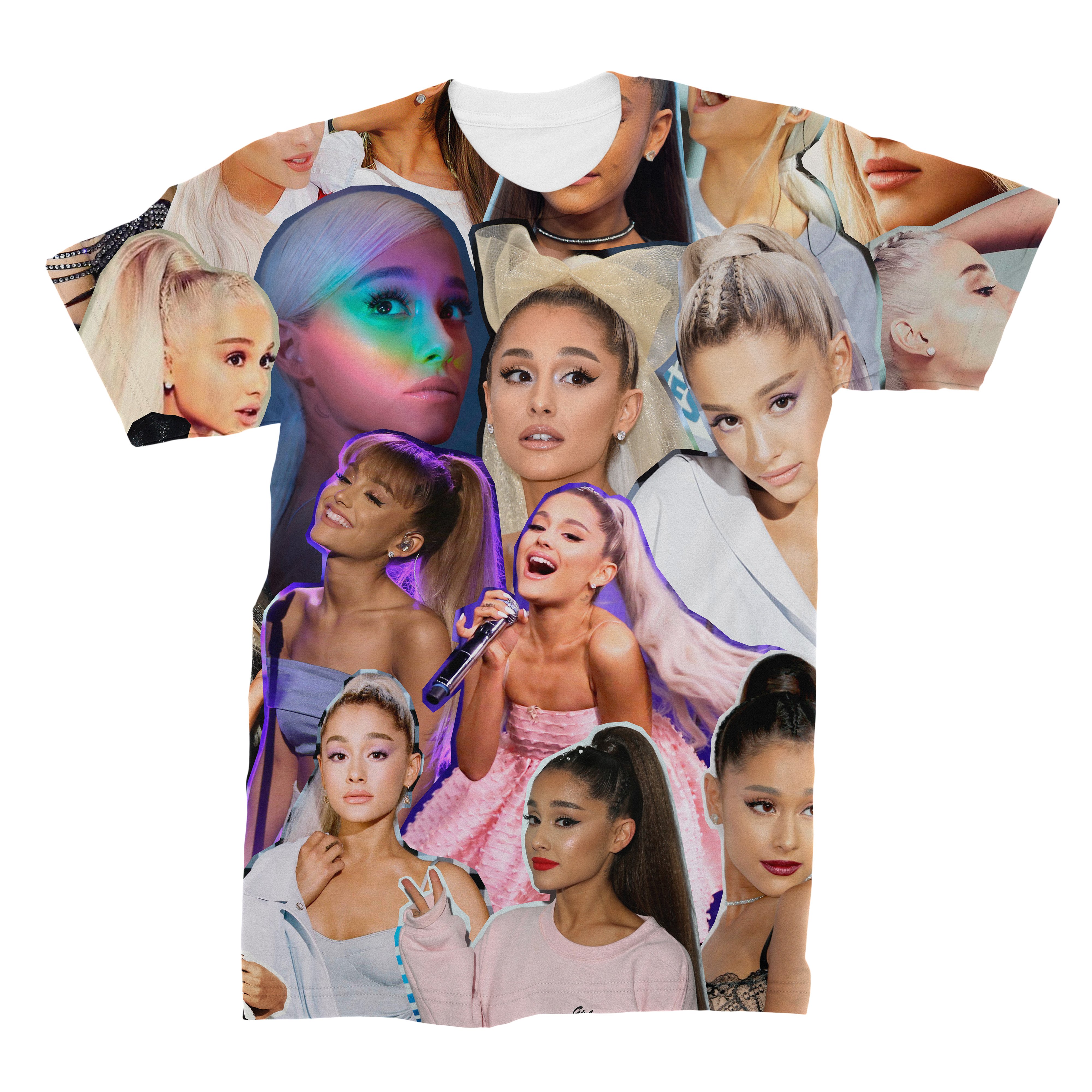 Ariana Grande 3D Collage Face T-Shirt