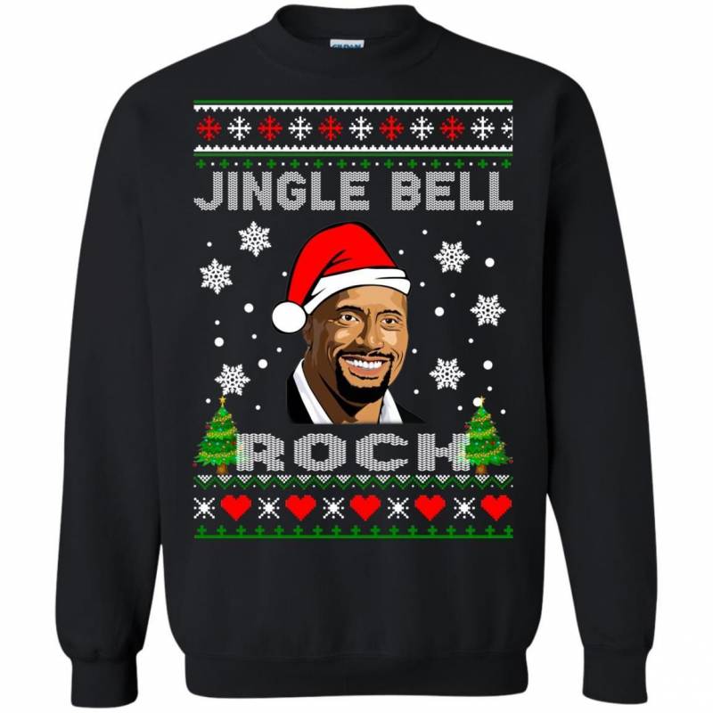 The Rock Jingle Bell Rock Ugly Christmas Sweater