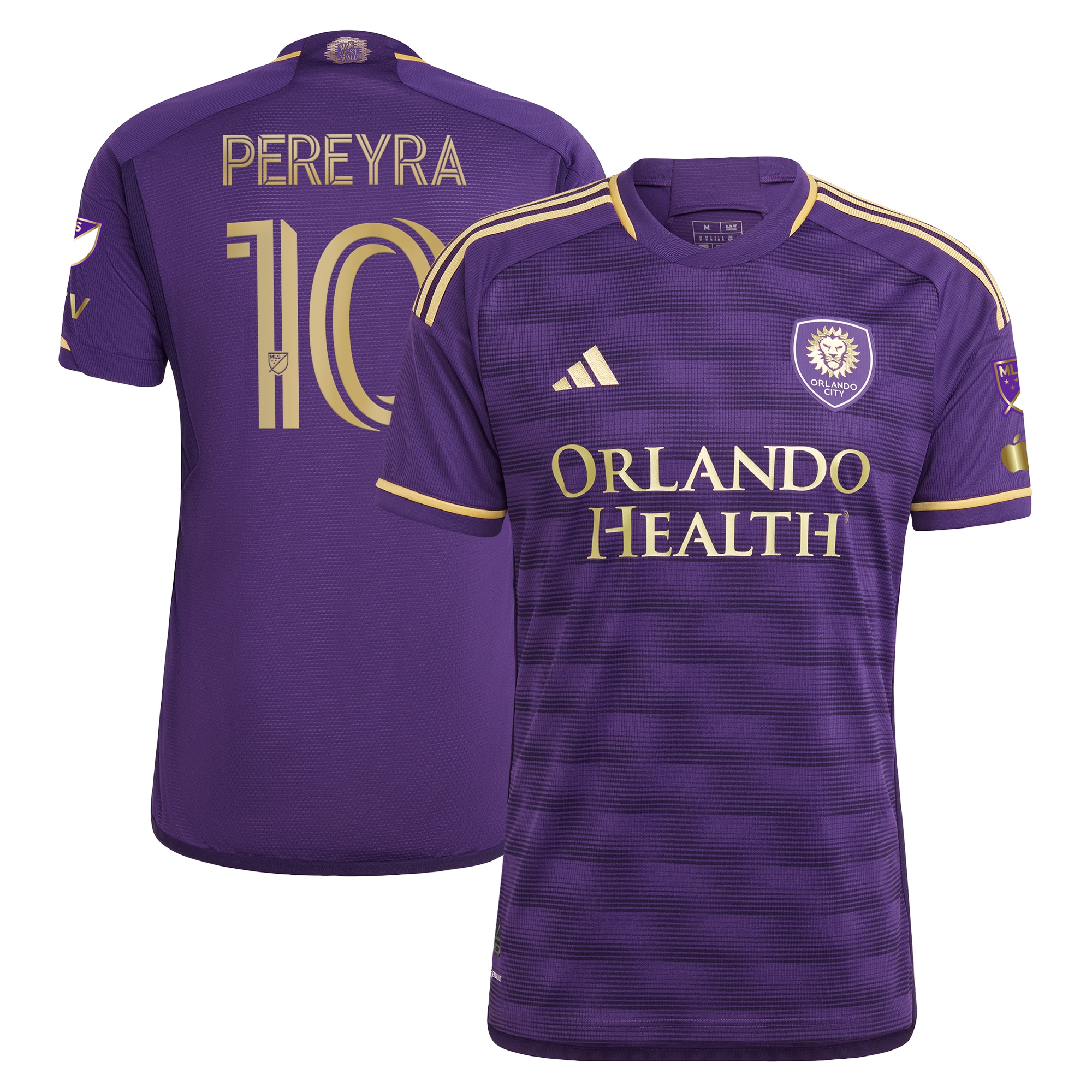 Mauricio Pereyra Orlando City SC 2023 The Wall Kit Authentic Player Jersey – Purple