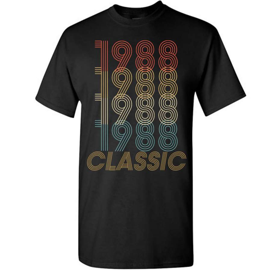 Birthday Retro Gift Vintage Classic 1988 – Gildan Short Sleeve Shirt