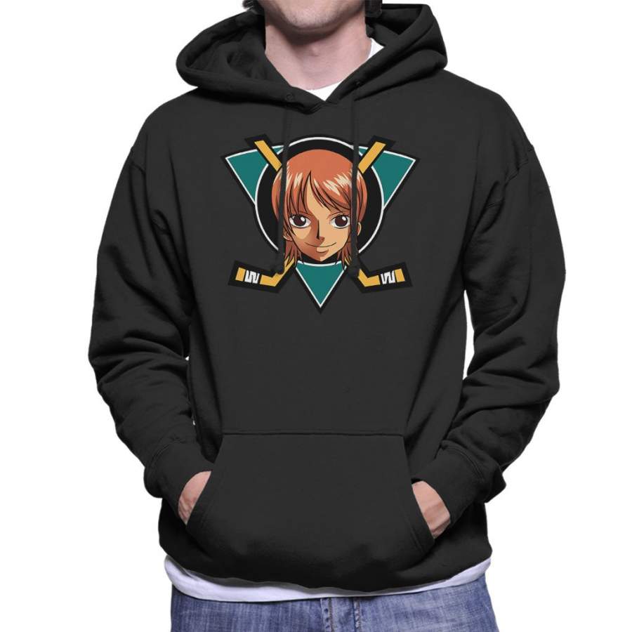Nami Mighty Ducks One Piece Men’s Hooded Sweatshirt