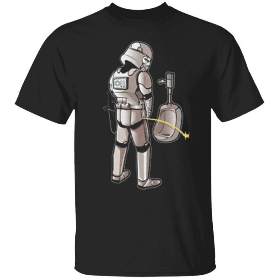 Stormtrooper Peeing Against Wall Trending T Shirts Design Graphic Tees gift family T-Shirt