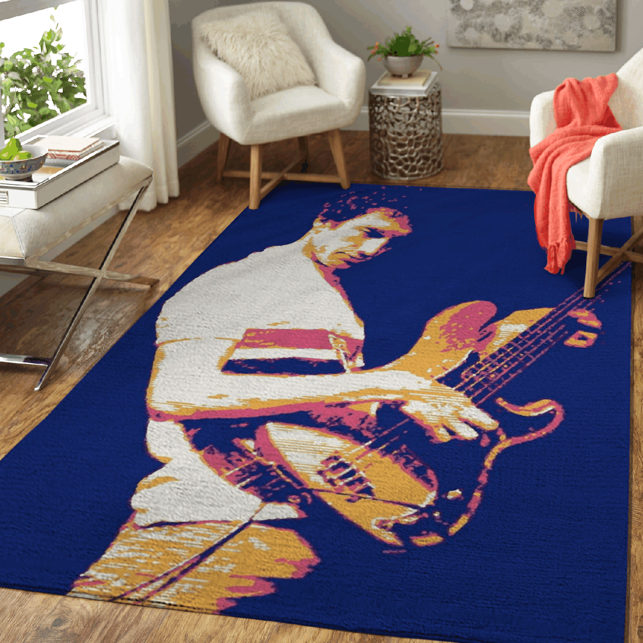 John Deacon – a bassist Queen Area Rug