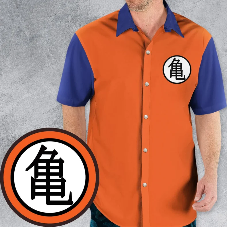 Goku Dragon Ball Z Button Up Hawaiian Shirt