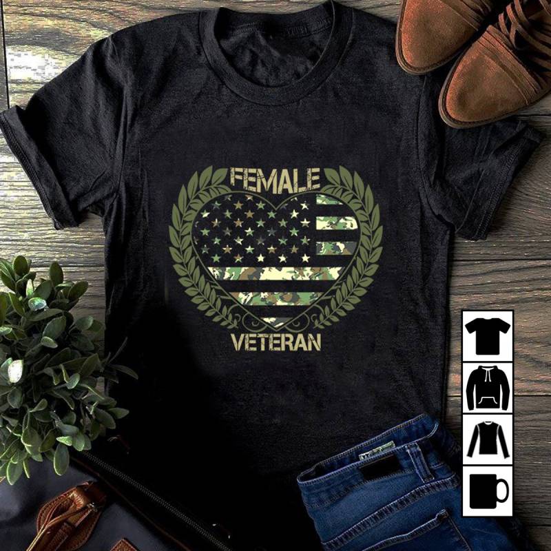 Female Veteran Love Flag Mug, T-Shirt, Long Sleeve, Sweatshirt, Hoodie