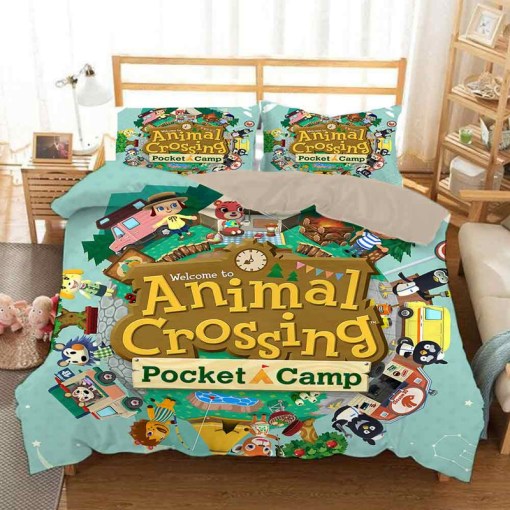 Animal Crossing Tom Nook 8 Duvet Cover Pillowcase Home Decor 3D Bedding Set Decor 4327