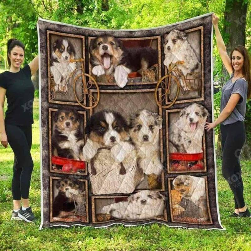 Australian Shepherd Puppy HHE6 Quilt