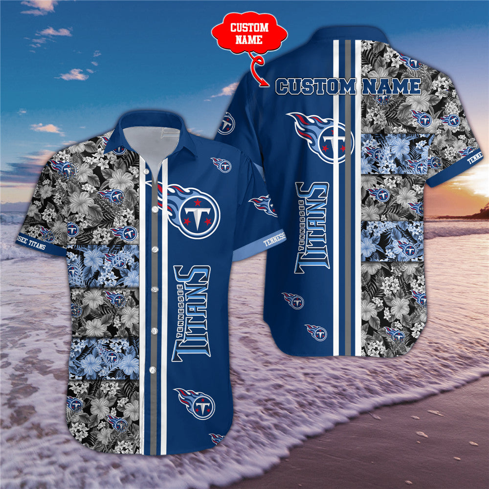 Tennessee Titans Hawaiian Shirt Custom Name