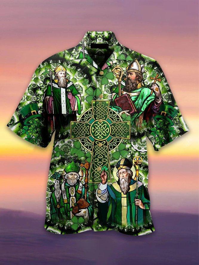 Celtic Cross Stpatricks Day Hawaii Shirt Ha109950