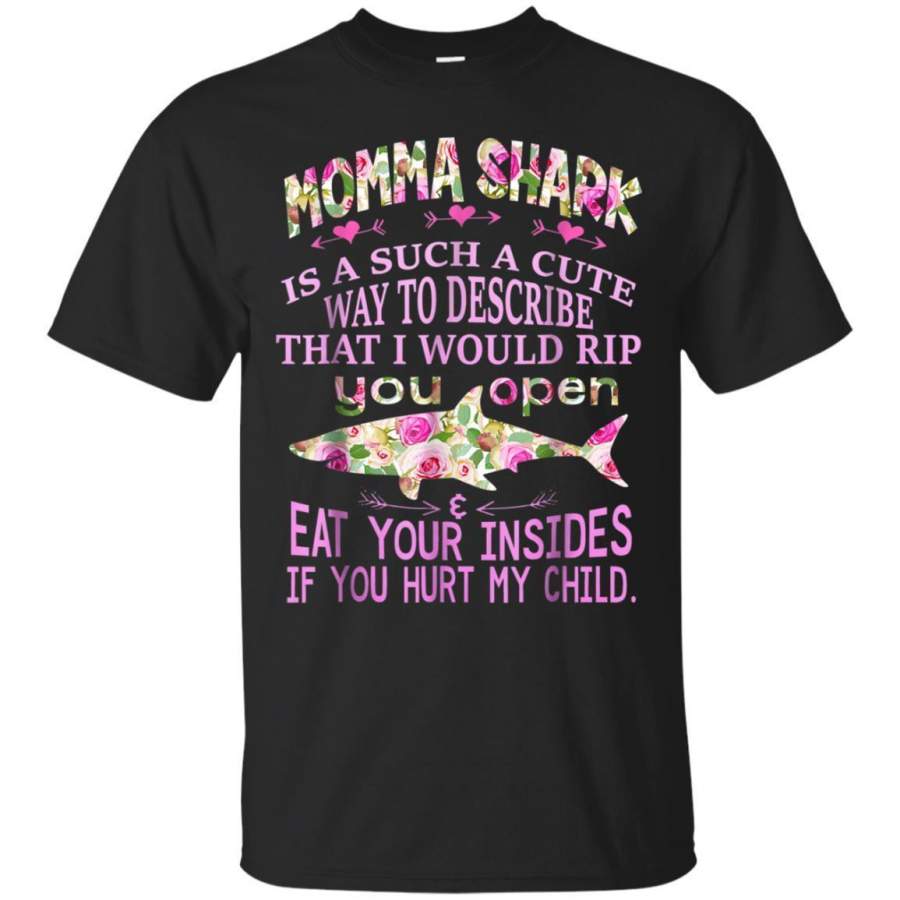 AGR Momma Shark Cute Way To Describe Mommy Mother Tshirt Jaq T-shirt