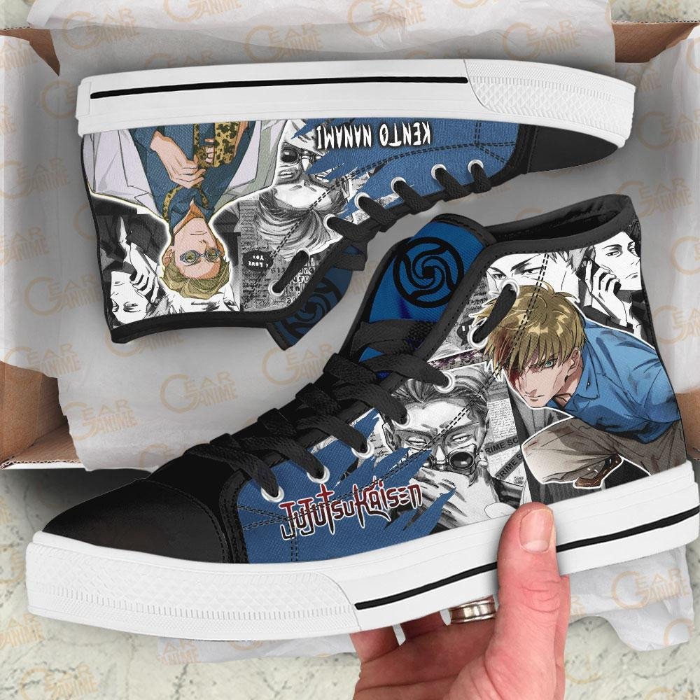Kento Nanami High Top Shoes Custom Manga Anime Jujutsu Kaisen Sneakers ...