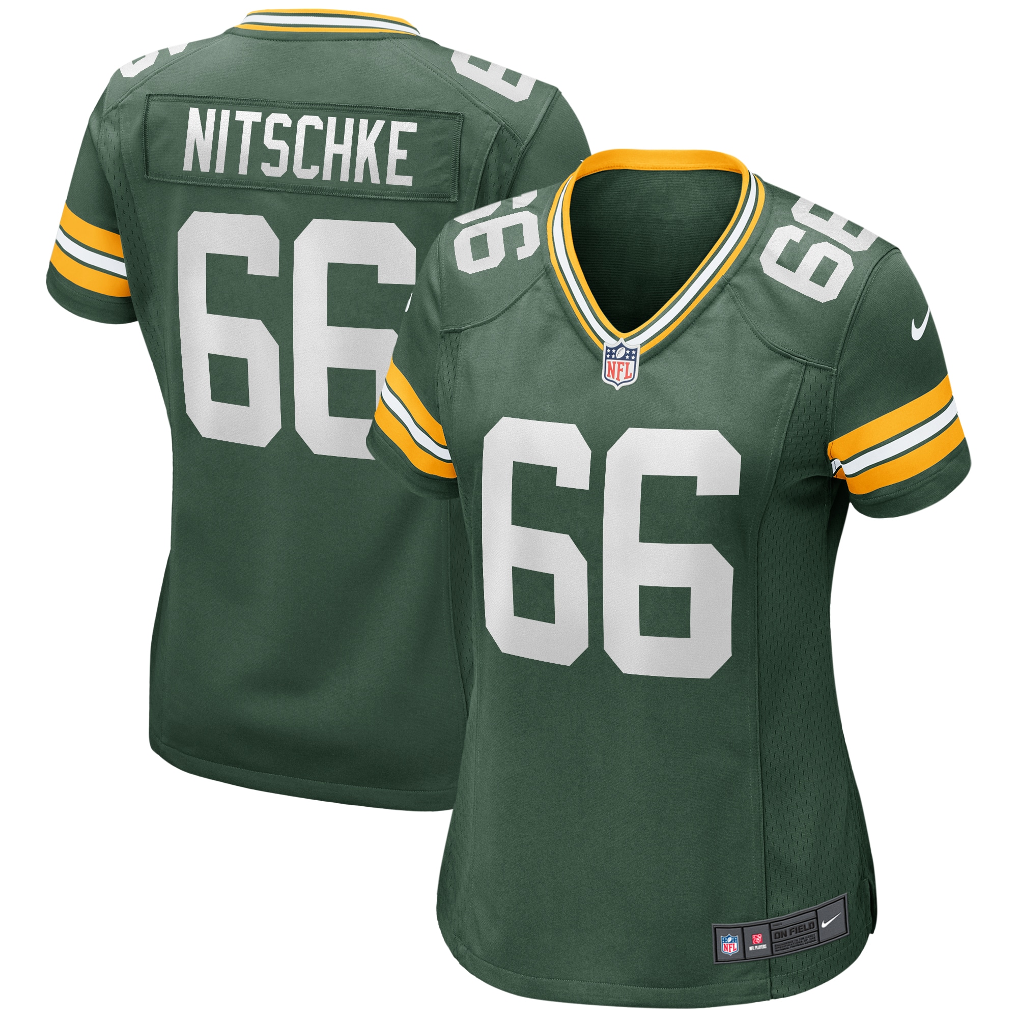 Ray Nitschke Green Bay Packers Women's Game Retired Player Jersey – Green