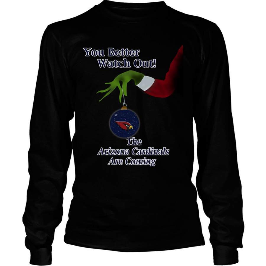 The Arizona Cardinals Are Coming T Shirt, The Grinch T Shirt – Long Sleeve Tees