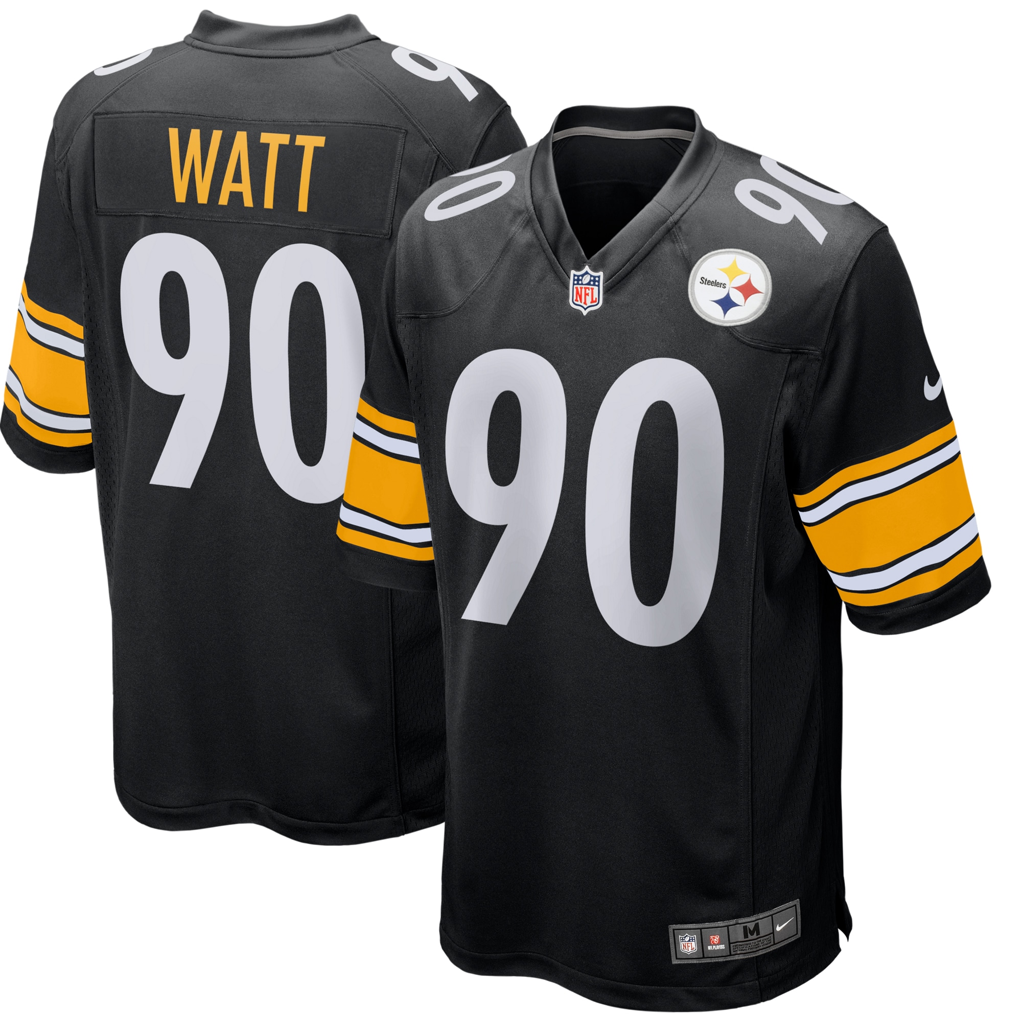 T.J. Watt Pittsburgh Steelers Youth Game Jersey – Black