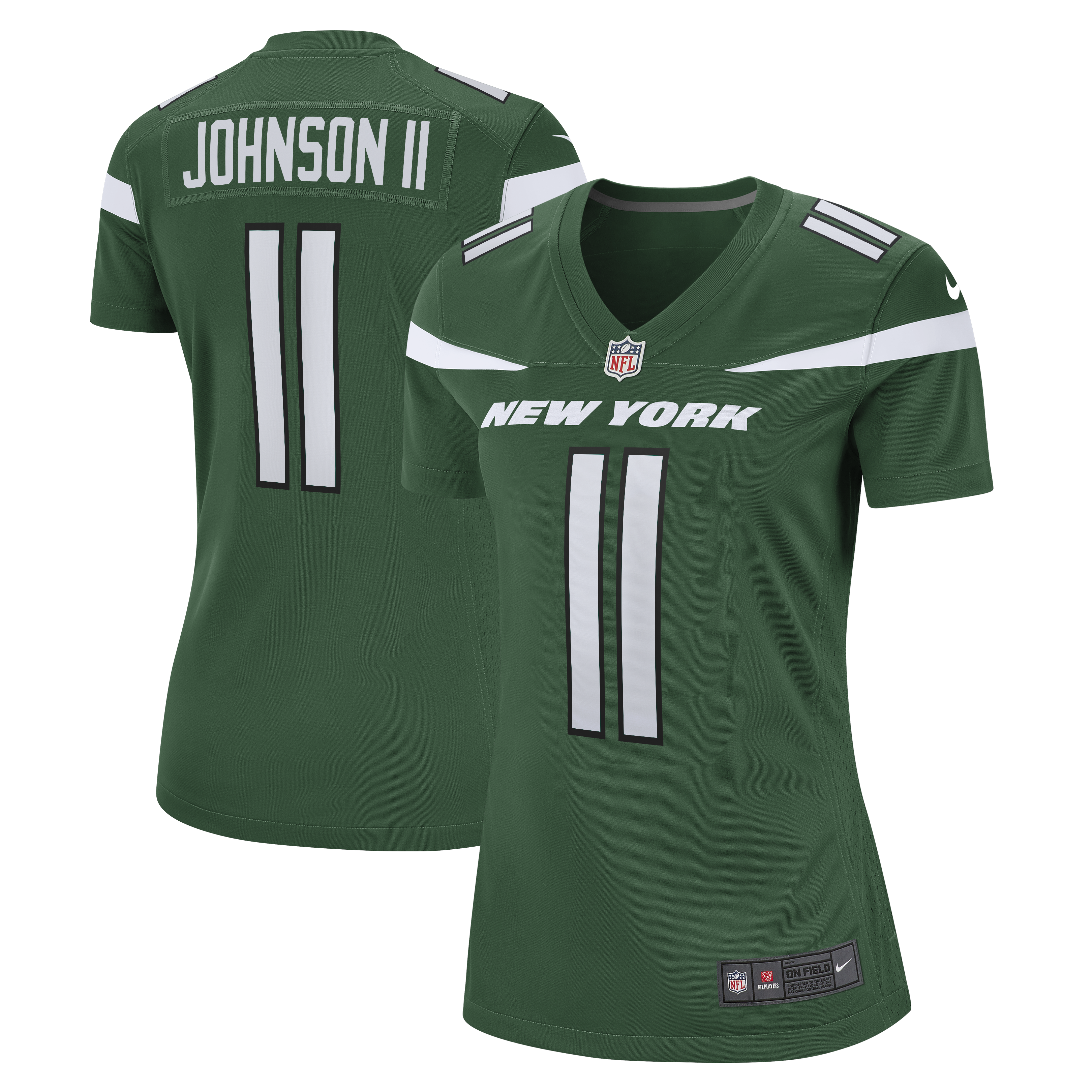 Women’s New York Jets Jermaine Johnson II Gotham Green Game Jersey