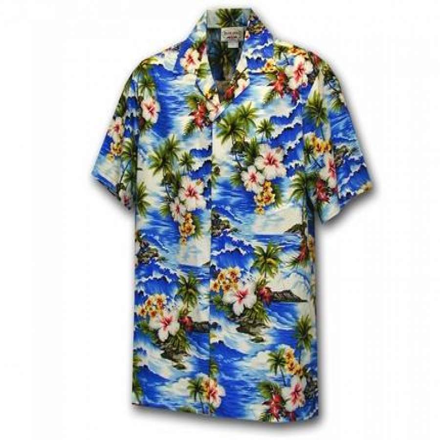 Diamond Head Beach Blue Hawaii Shirt Ha99032