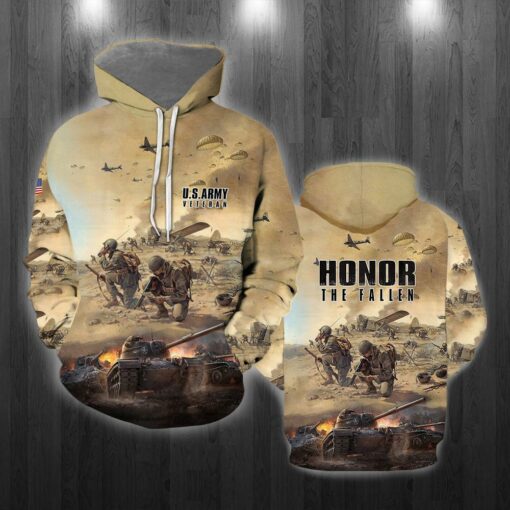 Patriotism Us Army Honor Veteran The Fallen 3D All Over Print Shirts For Men & Women, Happy Veteran Memorial 3D Shirts, Veteran Day