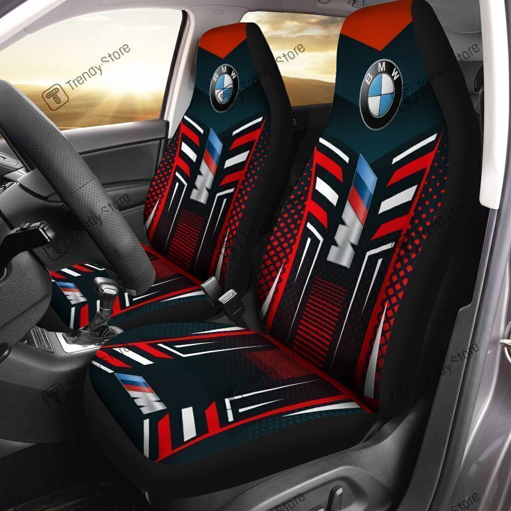 Bmw Car Seat Cover (Set Of 2) Ver 1 (Red)