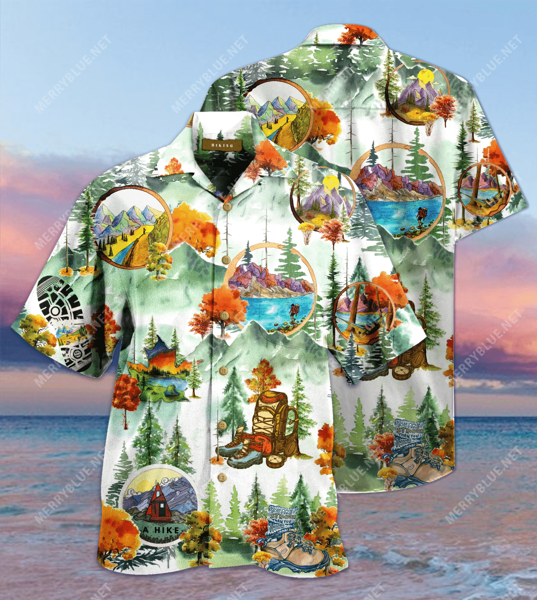 Amazing Hiking Trekking Backpacking Unisex Hawaiian Shirt