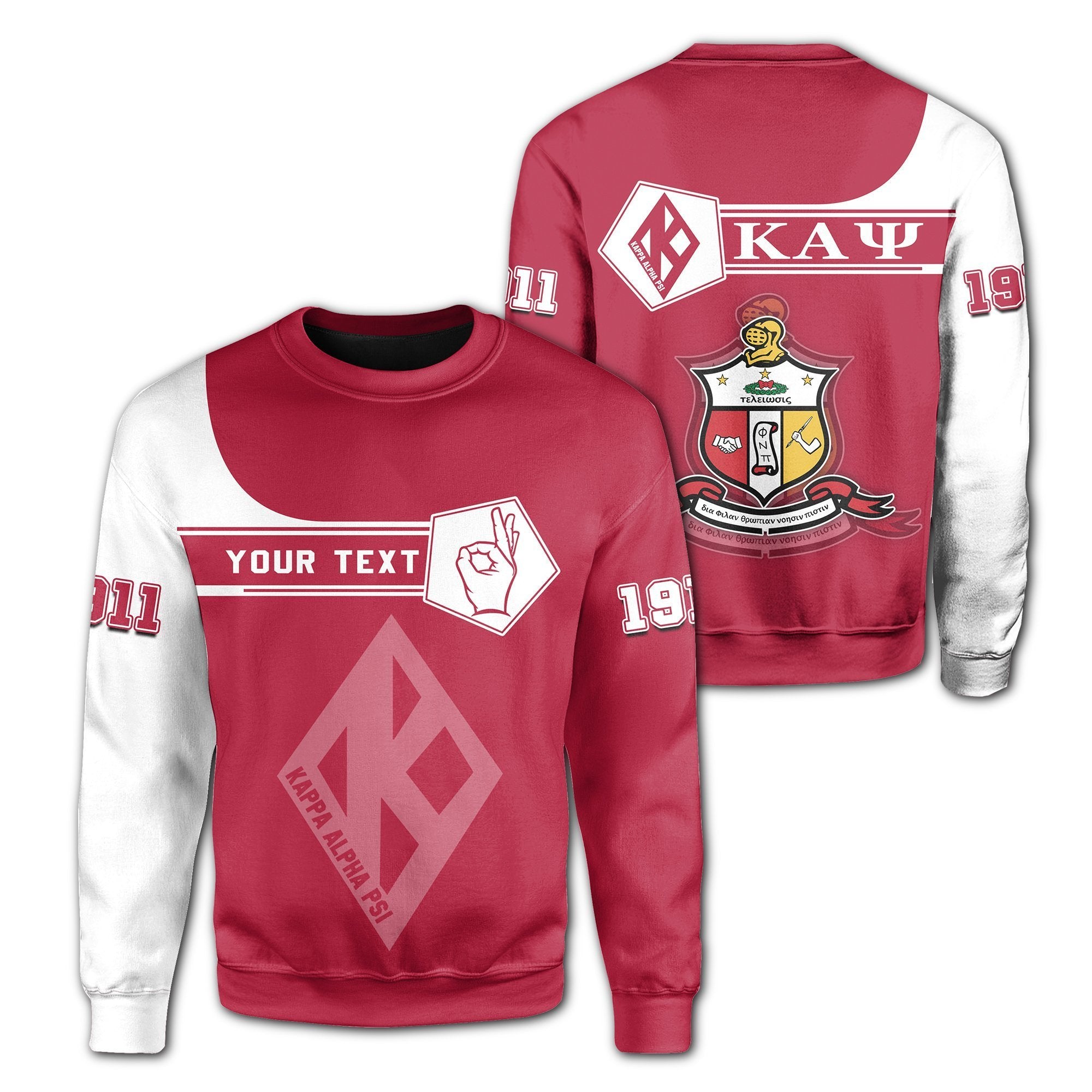 Greek Life Sweatshirt – Personalised Kappa Alpha Psi Sweatshirt – Simple Style