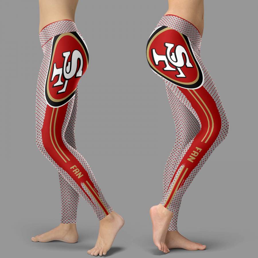 Charming Lovely Little Dots Along Body San Francisco 49ers Leggings