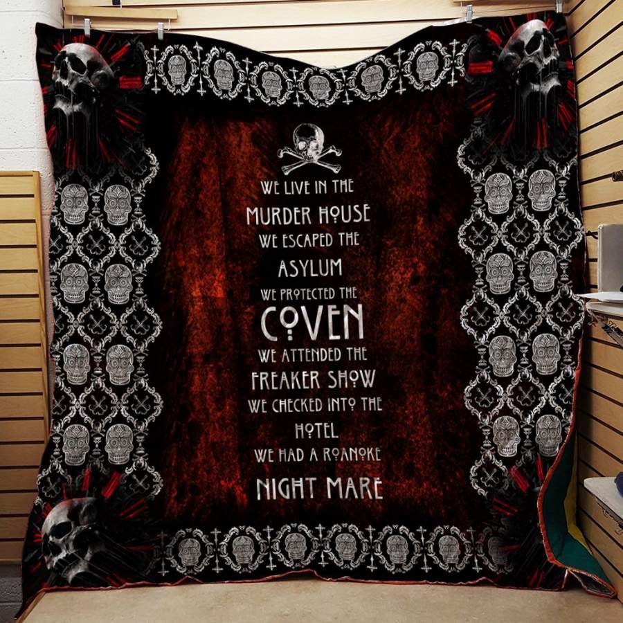 American Horror Story Quotes 3D Quilt Blanket