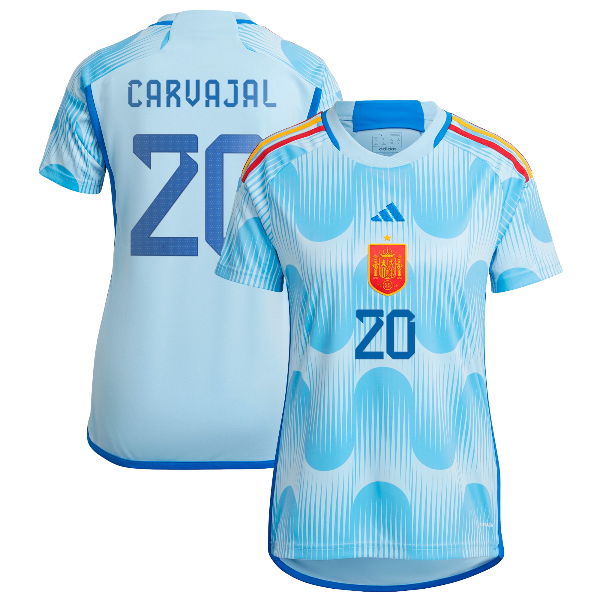 Daniel Carvajal Spain National Team Women's 2022/23 Away Replica Jersey – Blue