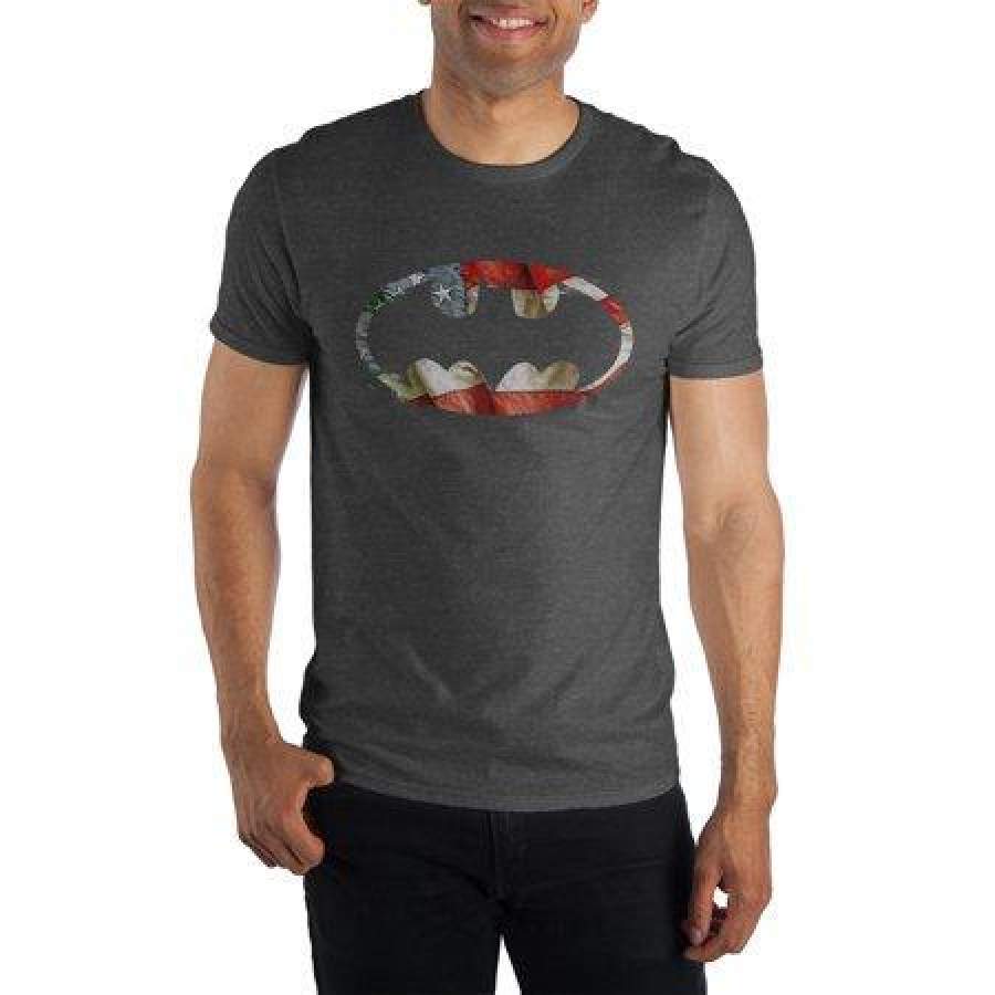 The Batman Patriotic Bat Symbol T-Shirt Tee Shirt