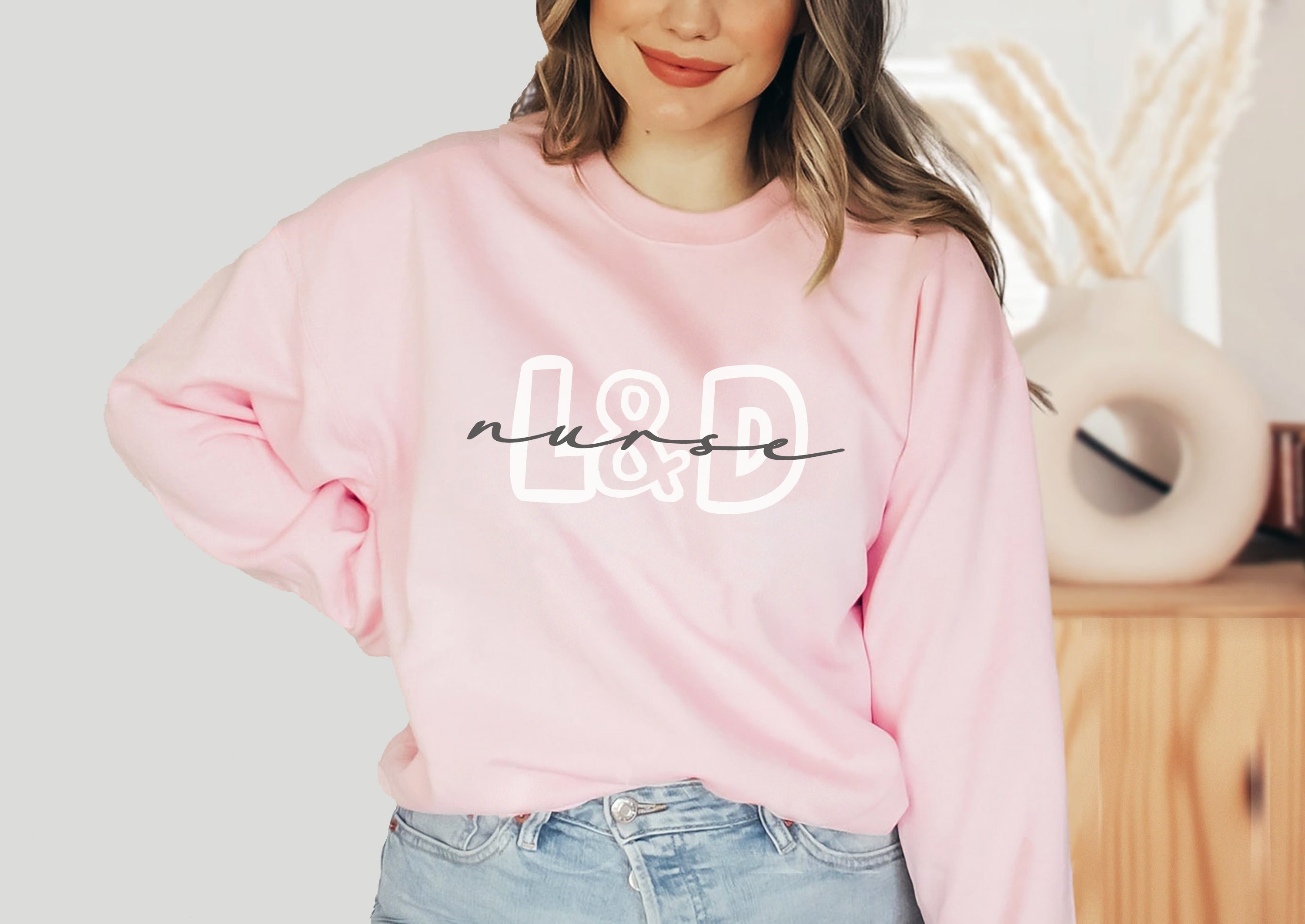 Labor And Delivery Nurse Sweatshirt, L&D Nurse, Labor nurse gift, Nursing School Grad, Baby Nurse, Clinicals Shirt, Crewneck Sweater