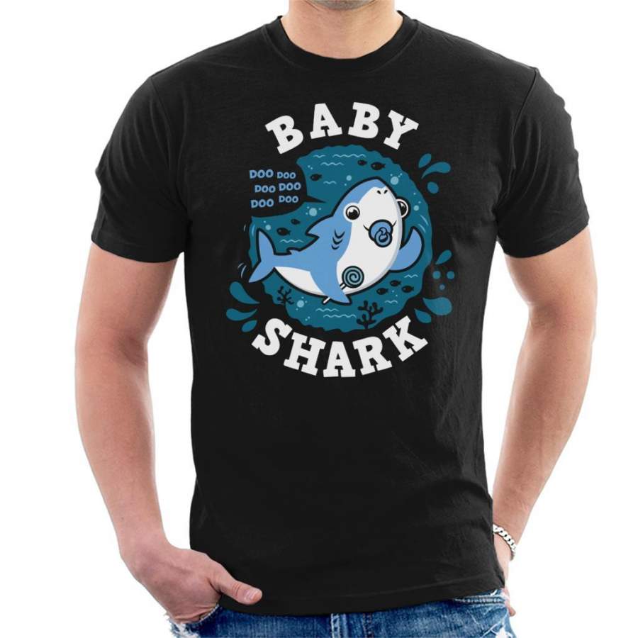 Baby Shark Family Boy Pacifier Men’s T-Shirt