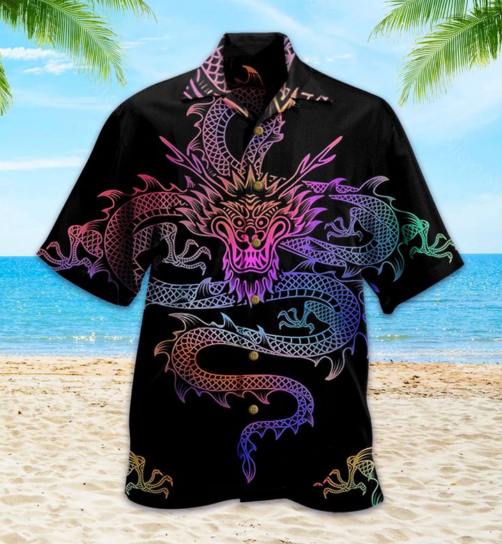 Dragon Mandala Violet Hawaii Shirt Ha44675