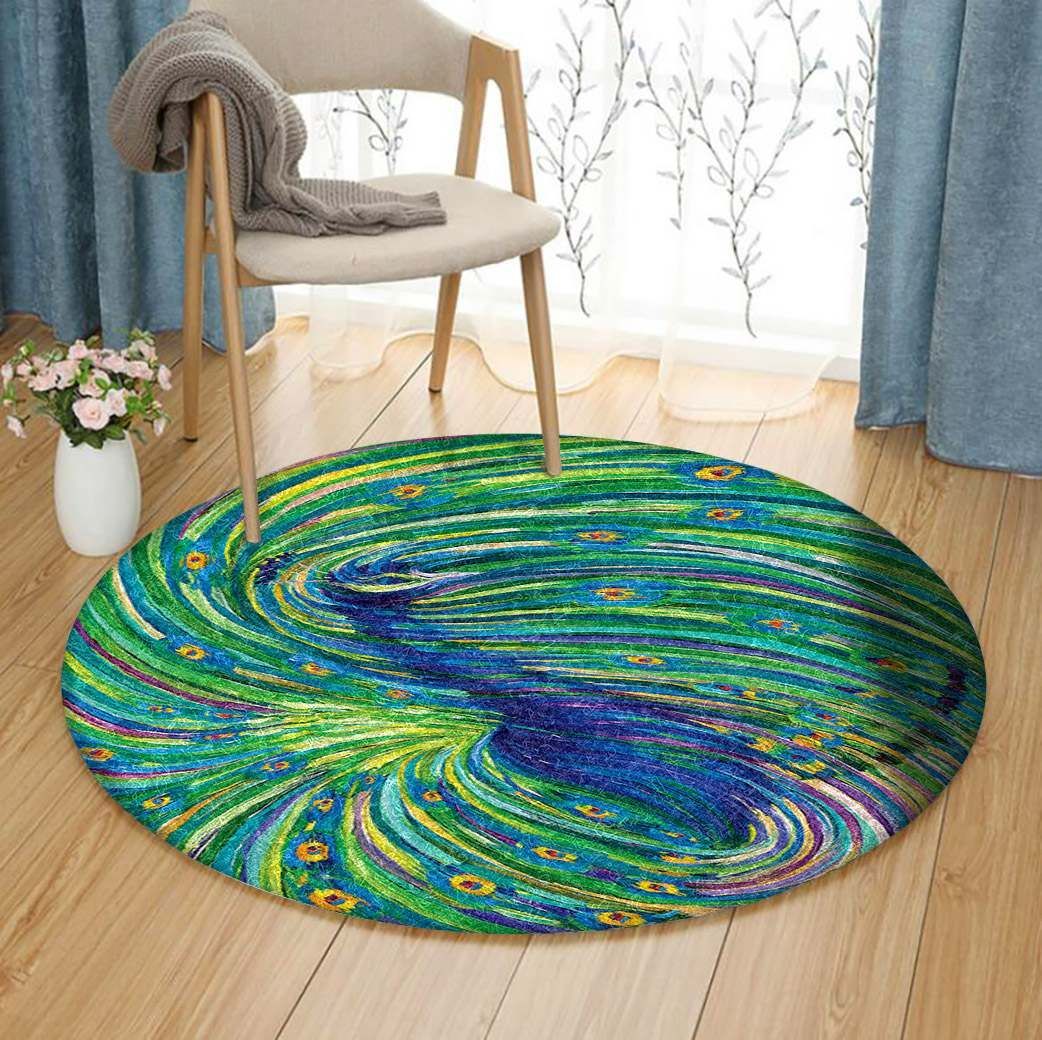 Peacock GE1664 Round Rug  CYSI2907