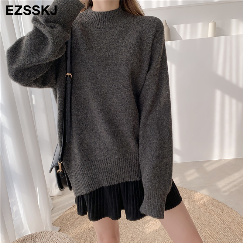 warm women’s sweaters 2021 thick Autumn Winter women’s wool sweater oversize female Women chic female loose women’s jumper pull alx