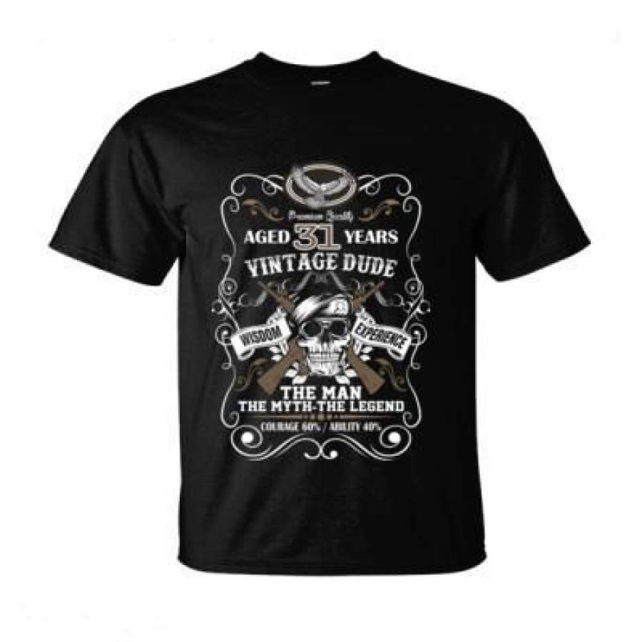 AGR Aged 31 Years Vintage Dude Wisdom Experience The Man The Myth The Legend Courage 60% Ability 40% – Ultra-Cotton T-Shirt