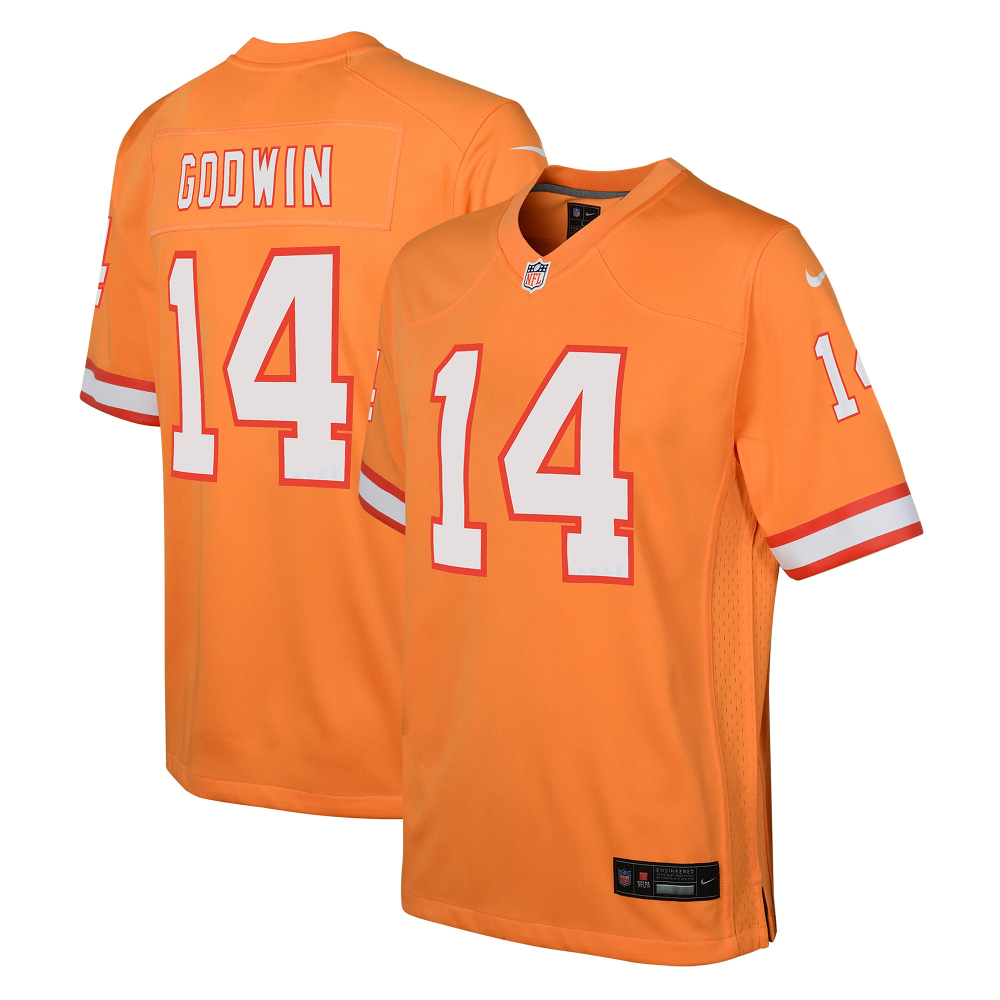 Youth Tampa Bay Buccaneers Chris Godwin Orange Game Jersey