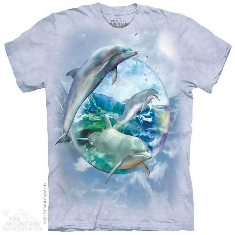 Dolphin Bubble Adult T-Shirt