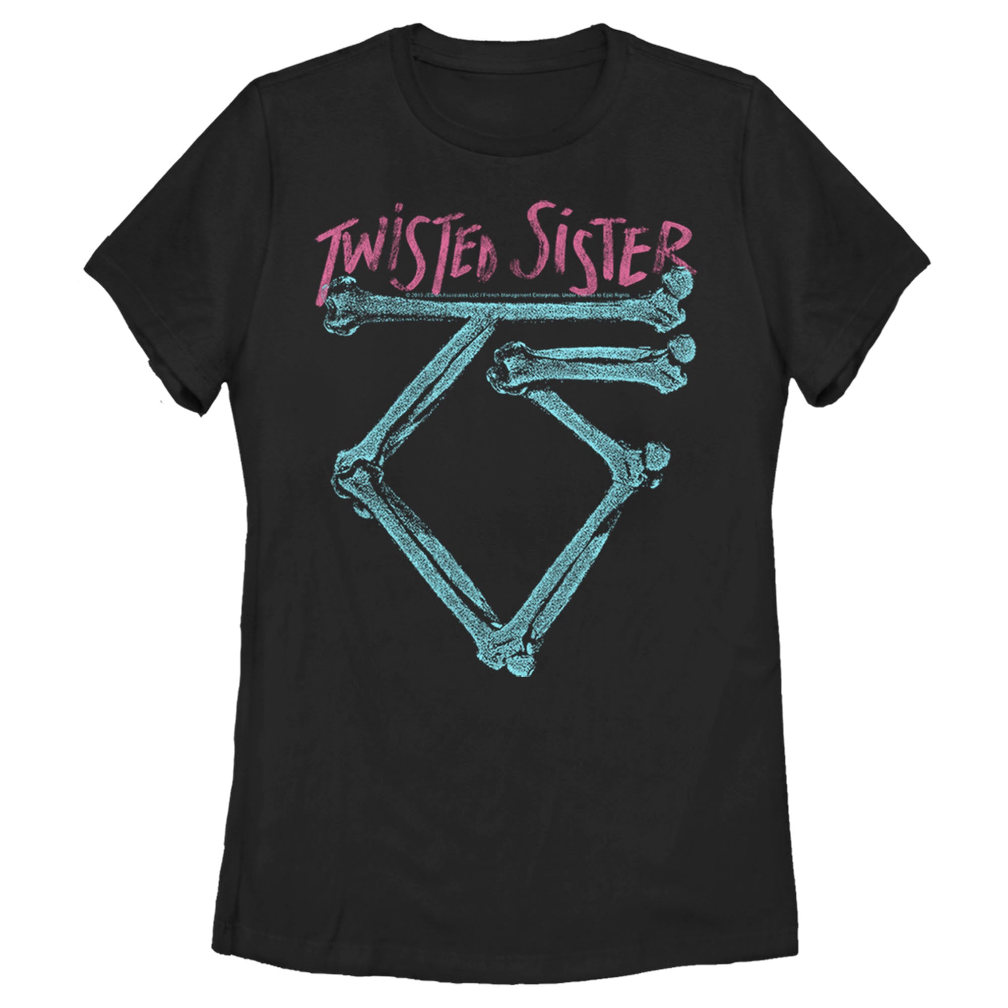 Twisted Sister Women’S Neon Logo  T-Shirt