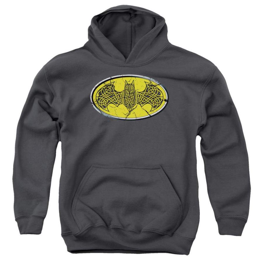 Batman – Celtic Shield Youth Pull Over Hoodie