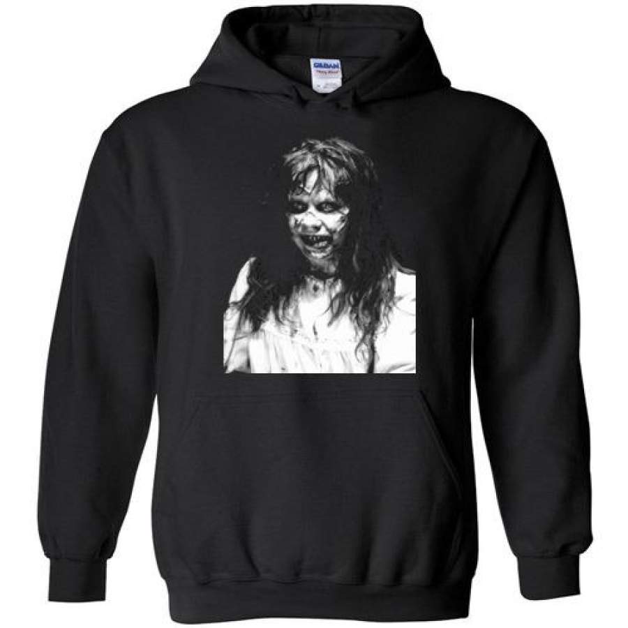 The Exorcist Linda Blair Classic Horror Movie Occult Supernatural Demons Satan , v1, Gildan Heavy Blend Hoodie