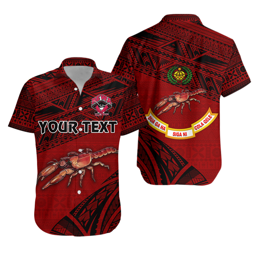 (Custom Personalised) Fiji Rewa Rugby Union Hawaiian Shirt Special Version – Red No.1 Lt8