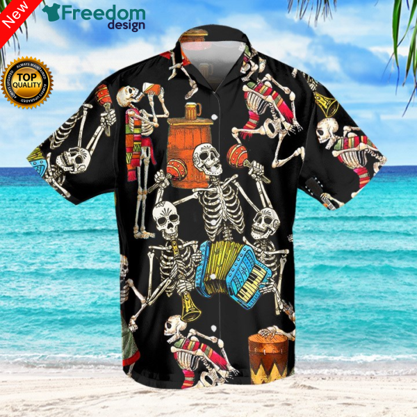 Skeleton Accordion Hawaii Shirt Unisex Ha97015