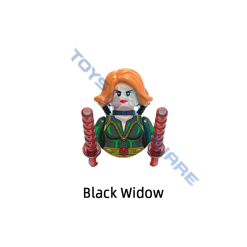 The Black Taskmaster Red Yelena Guardian Widow Model Building Blocks MOC Bricks Set Gifts Toys For Children alx