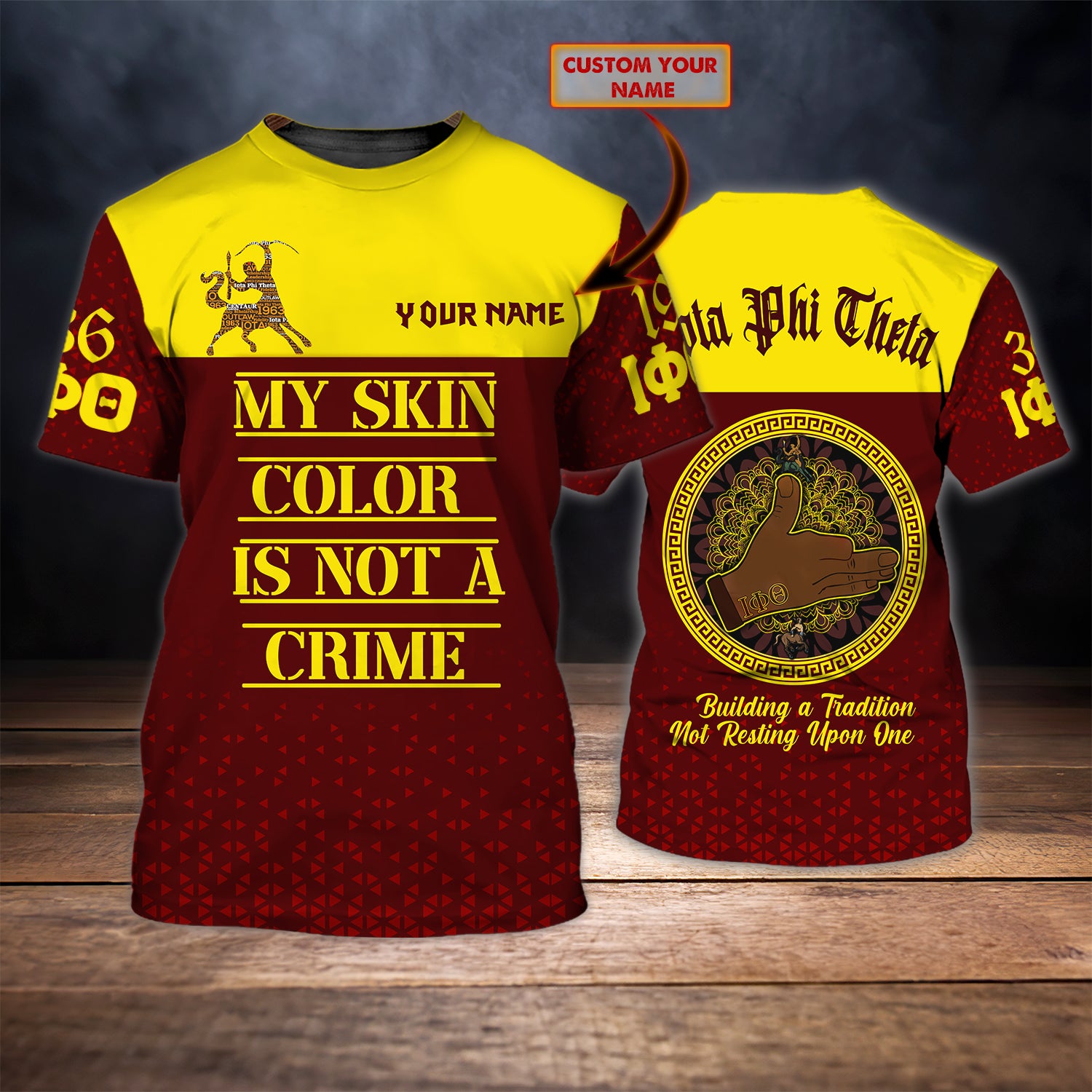 Iota Phi Theta – Personalized Name 3D Tshirt – Qb95